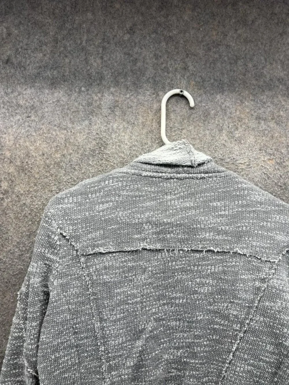 Free People Cardigan Sweater Womens XS Gray V Neck Dolman Sleeve Relaxed Knit